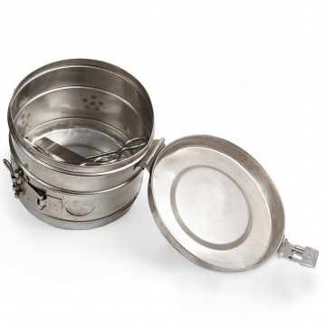 Steriliser Drum, Stainless Steel, 290x145mm